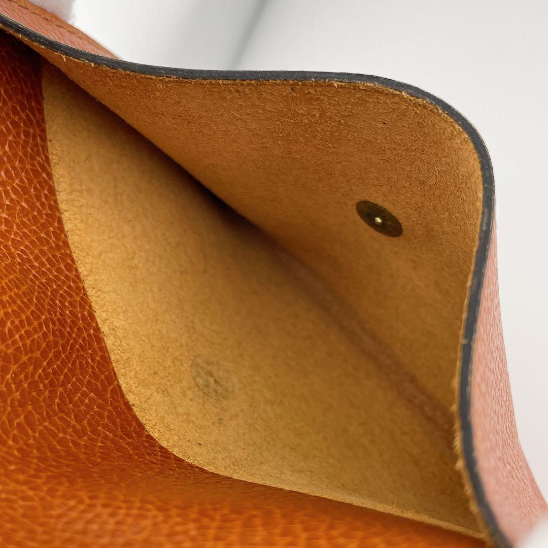 Delvaux デルヴォー キャメル ウォレット レザーポーチ