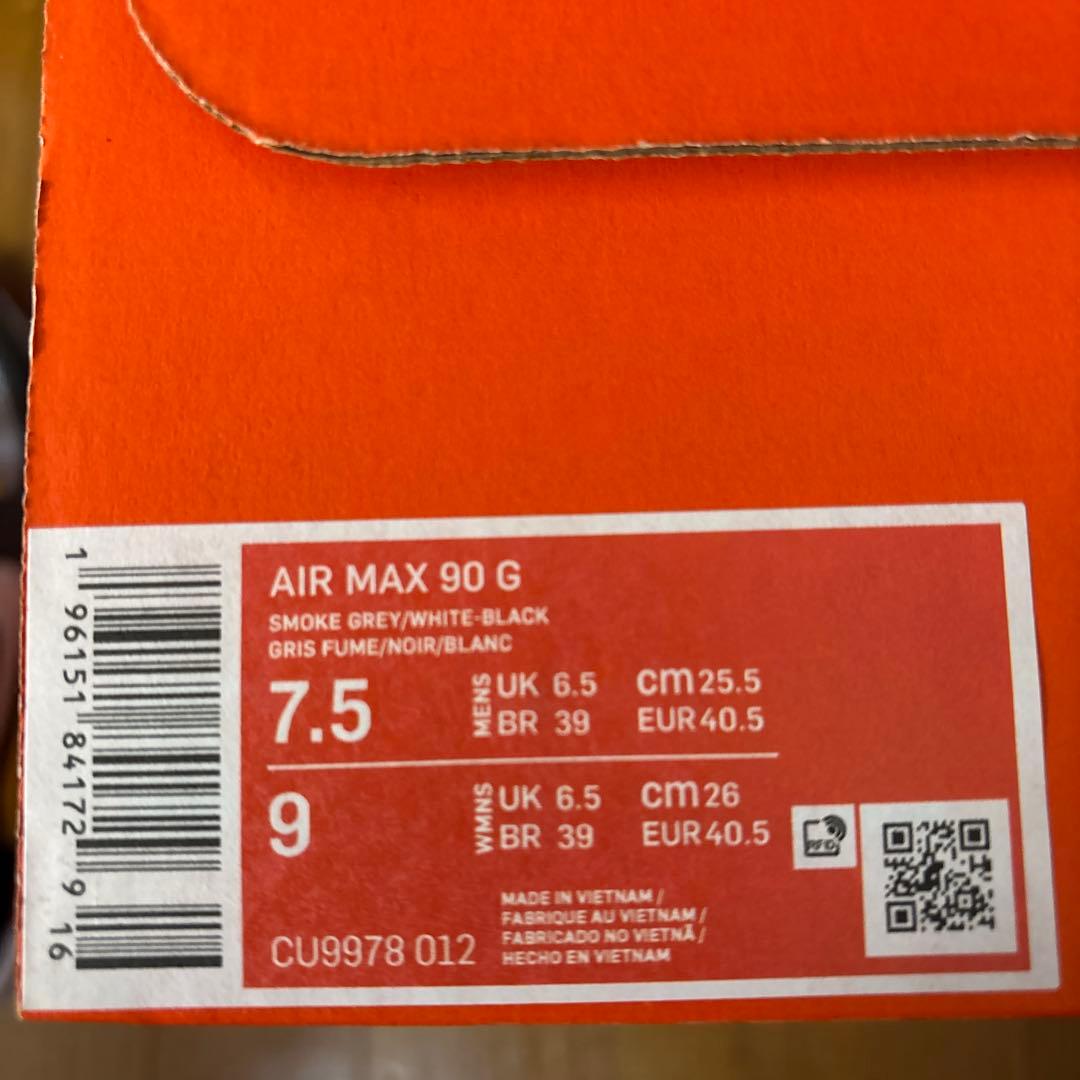 にゃあ　NIKE エアマックス90ゴルフシューズ 25.5㎝　新品・未使用