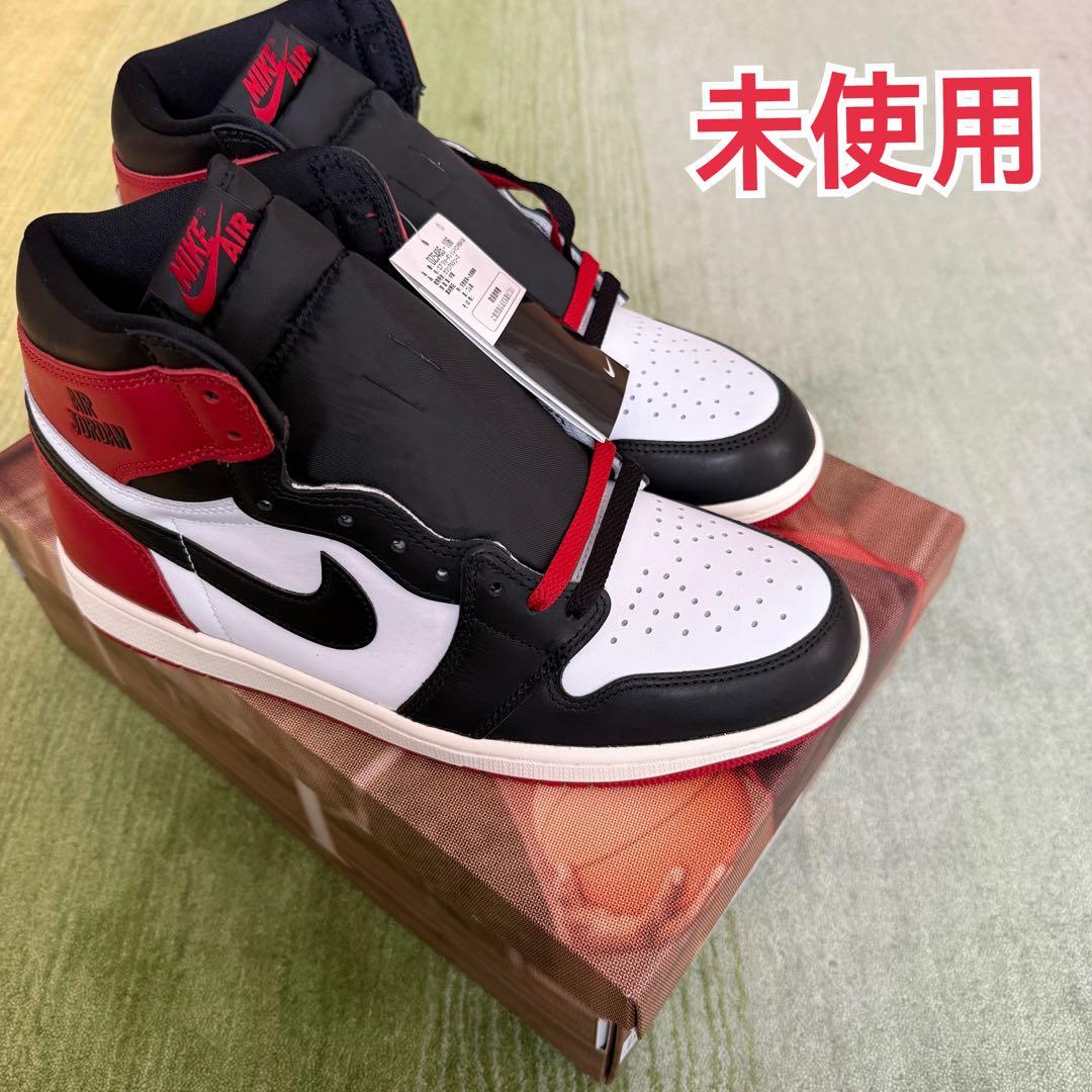 新品未使用 Nike Air Jordan 1 black toe 28cm