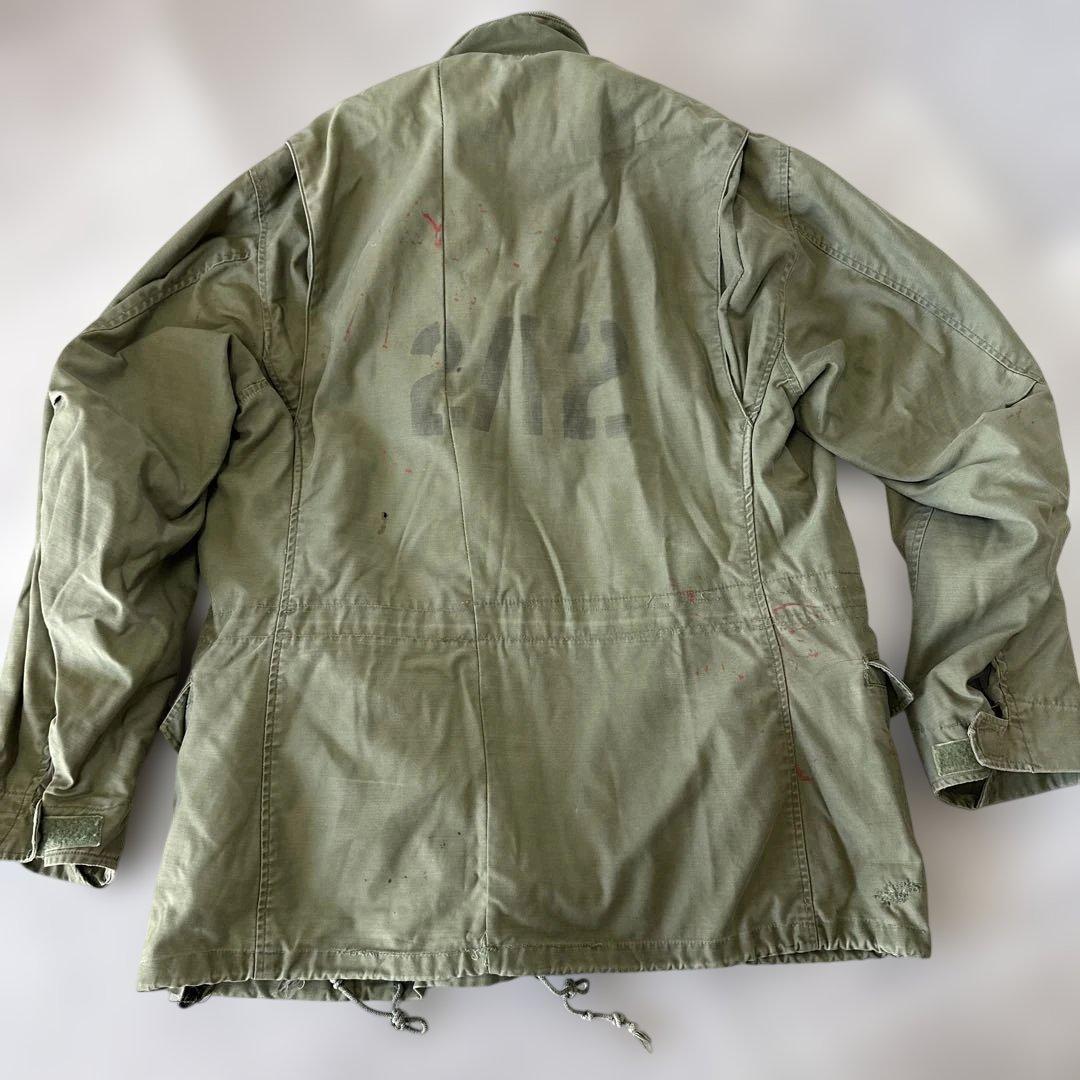 実物 M-65 フィールドジャケット1st ステンシル　ペンキ　USMC刺繍