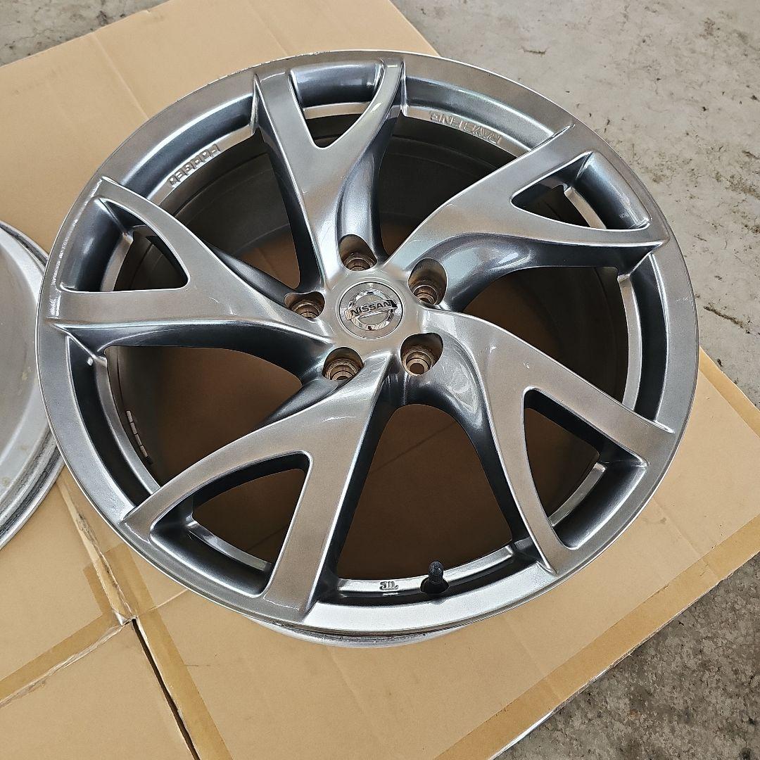 Z34純正ホイール、9Jオフセット+47、2本売ります