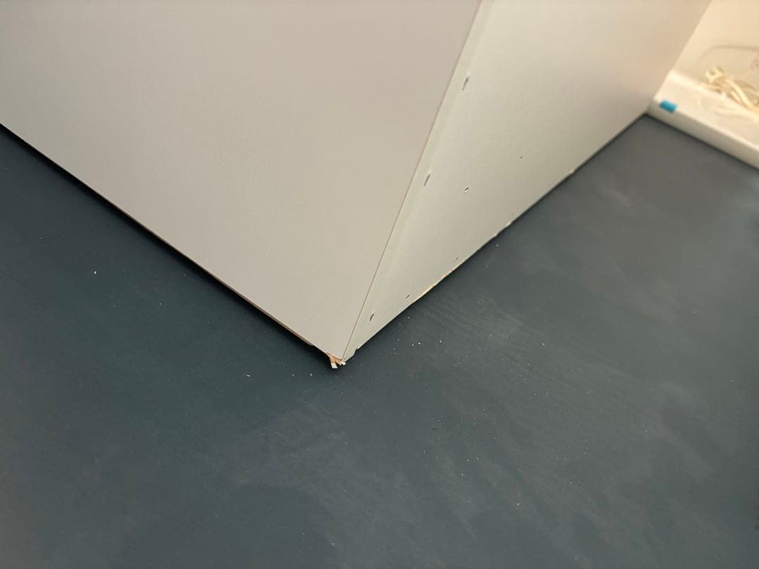 ニトリ　ホワイト スライド扉 食器棚