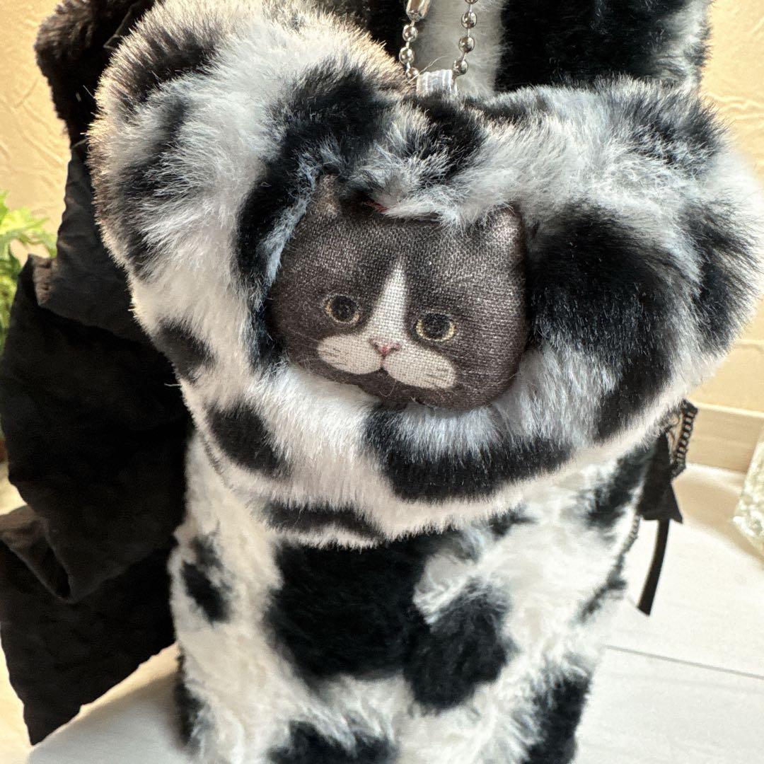 あ*き様 コヤンイサムチョン♡ミルクちゃんのモノトーンカラー！ファーフリルトート