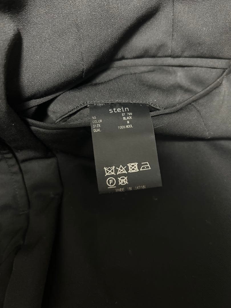 【stein 24SS】LONG WIDE TROUSERS 黒