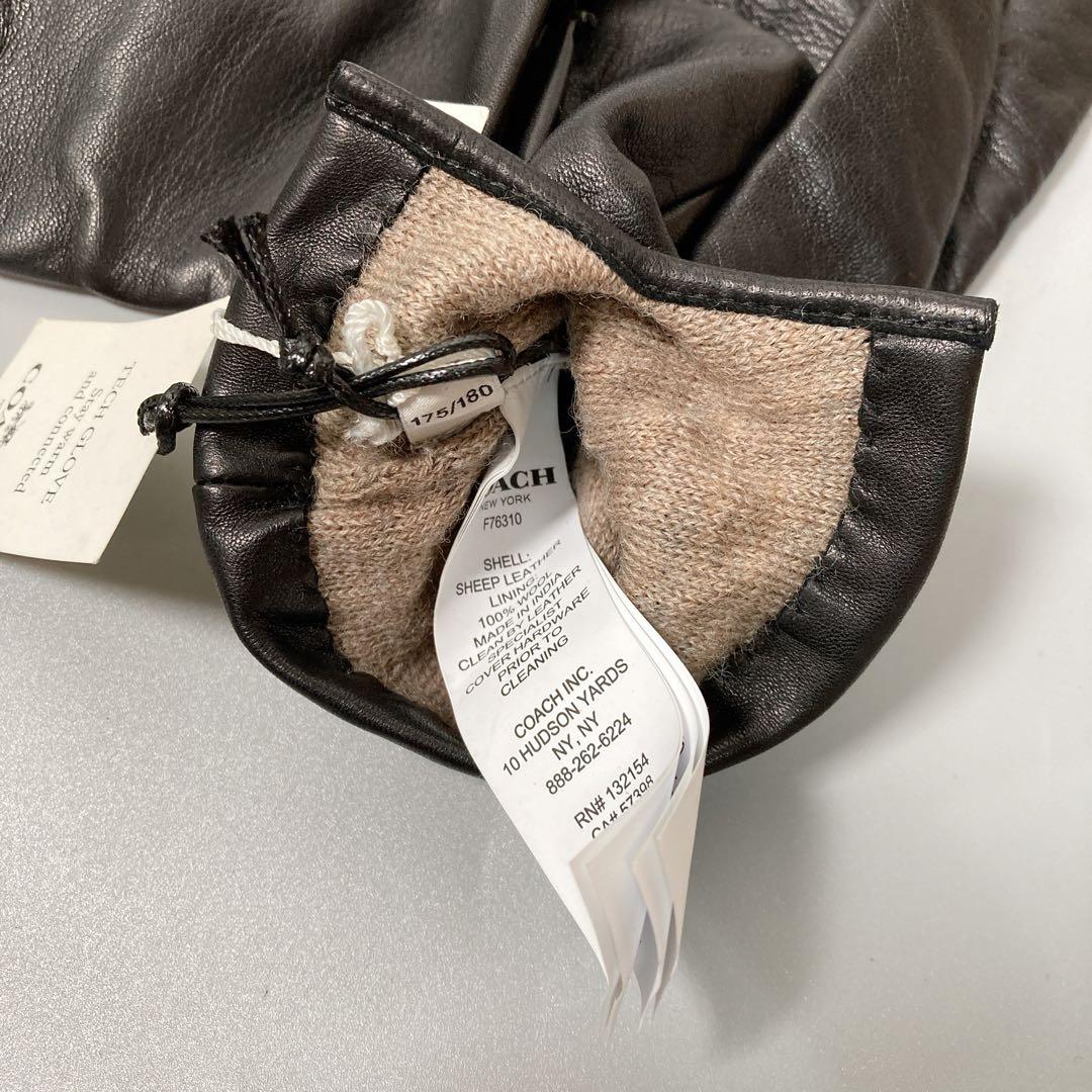 未使用タグ付き COACH コーチ レザーグローブ 手袋 7