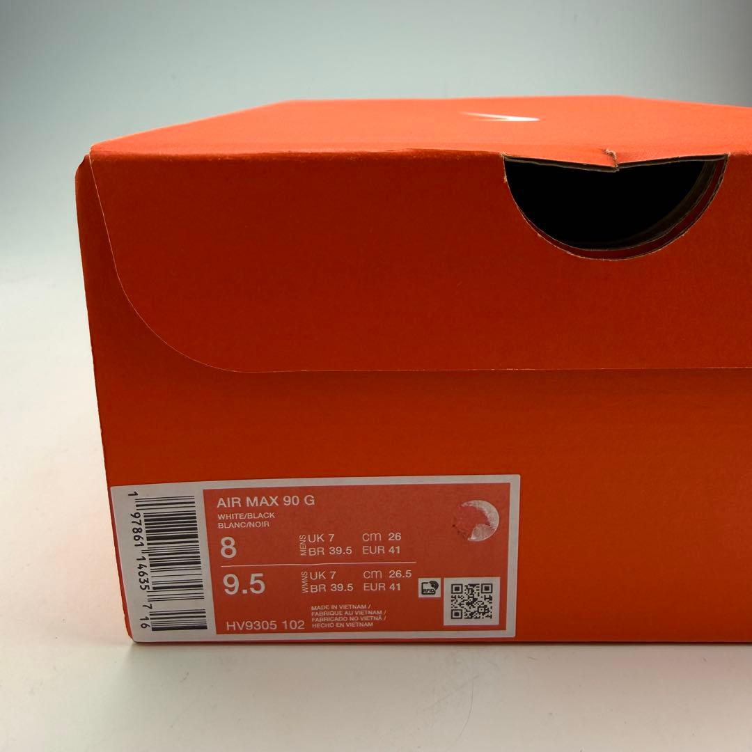 26cm ナイキ エアマックス90 G \"ホワイト/ブラック\" ゴルフシューズ
