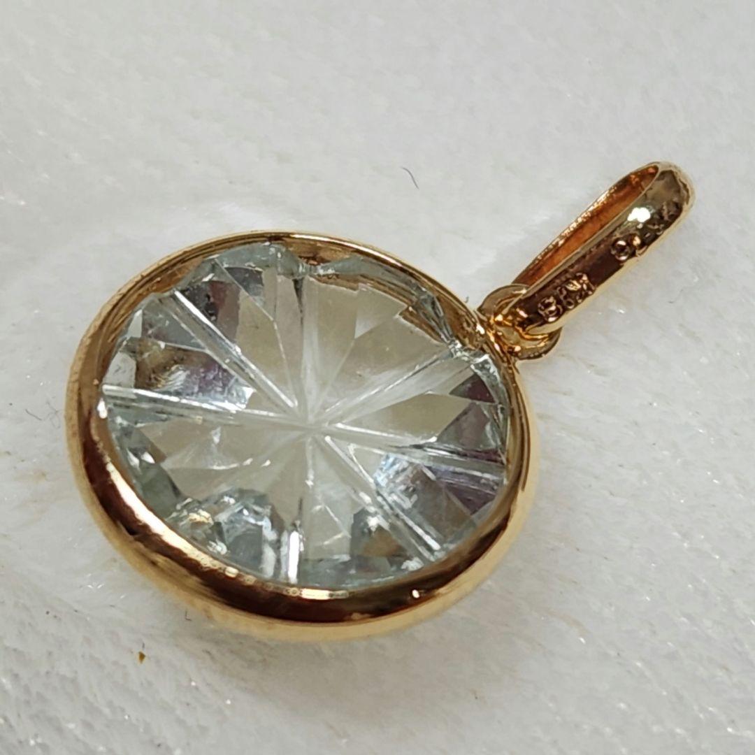 美品 甲州貴石切子 グリーンクォーツ ペンダント