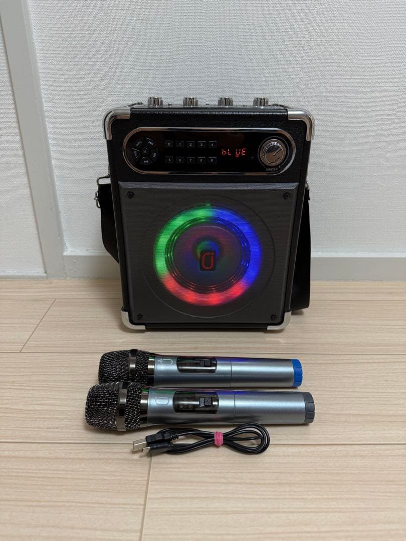 JYX Bluetooth スピーカーセット 拡声器 ワイヤレスマイク２本