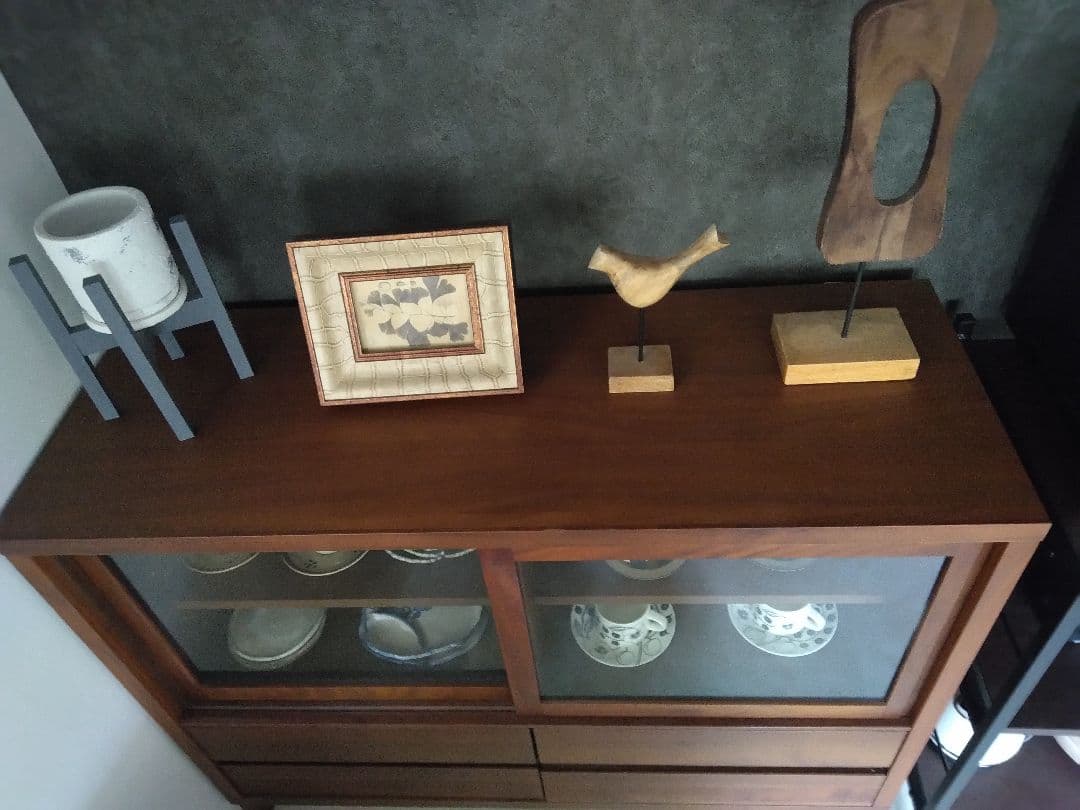 【週末までお値下げ中】高野木工　CANO 115カップボード ウォールナット