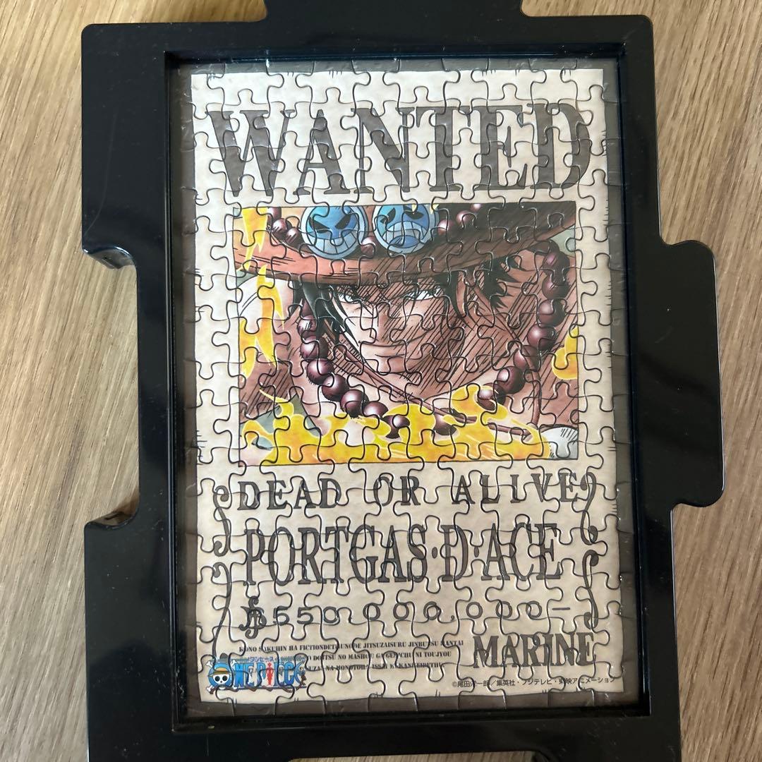 ONE PIECE ミニパズル150ピースの完成品（フレームつき）