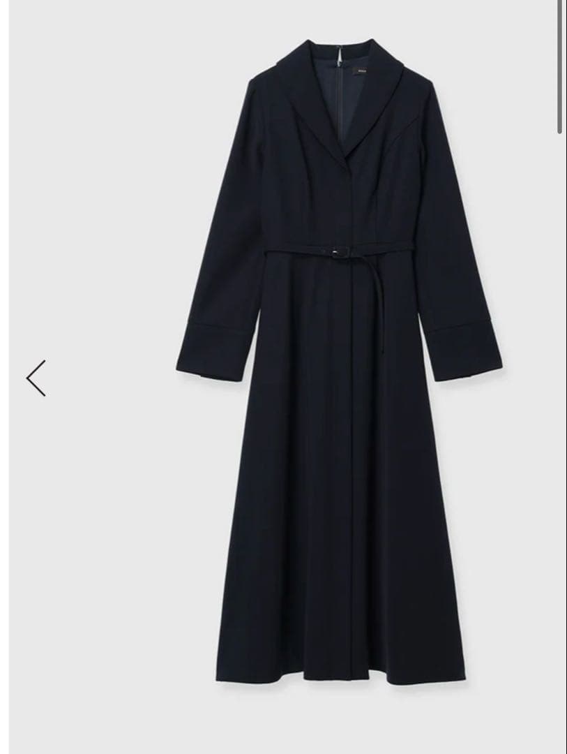 新品タグ付anuas ワンピースネイビー セレモニーテイラーワンピースM