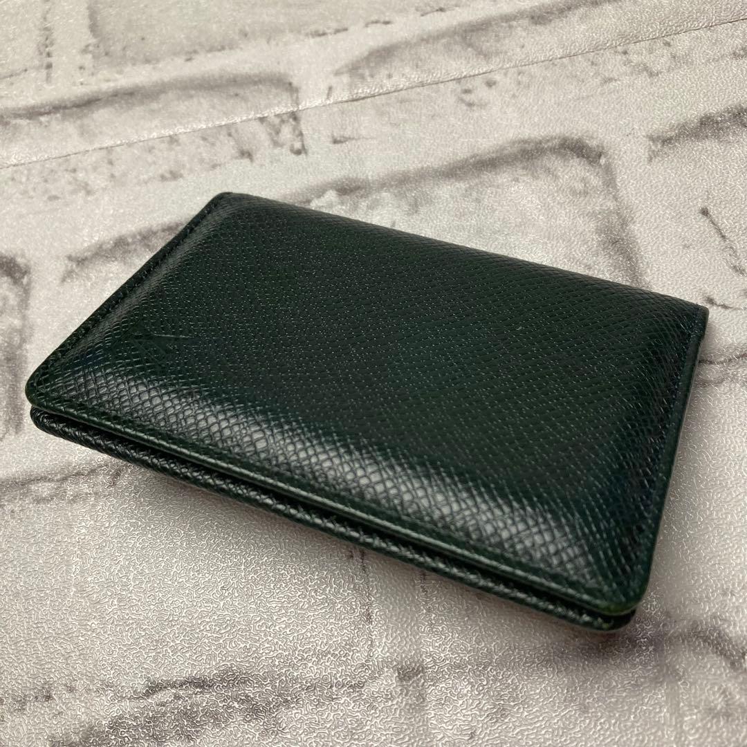 ルイヴィトン☆名刺入れ　カーキ　カードケース　オーガナイザー ドゥ ポッシュ