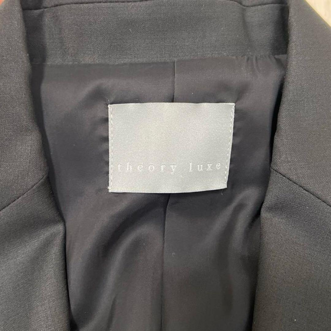 超美品 theory luxe スーツ セットアップ スカート ブラック