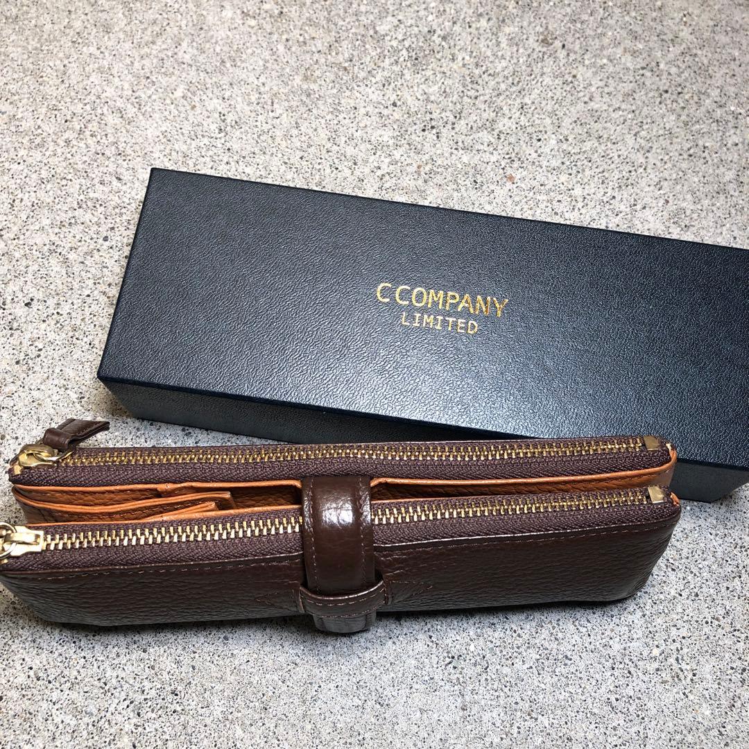 C COMPANY ルポ ペンケース ダークブラウン　　　　本革 美品