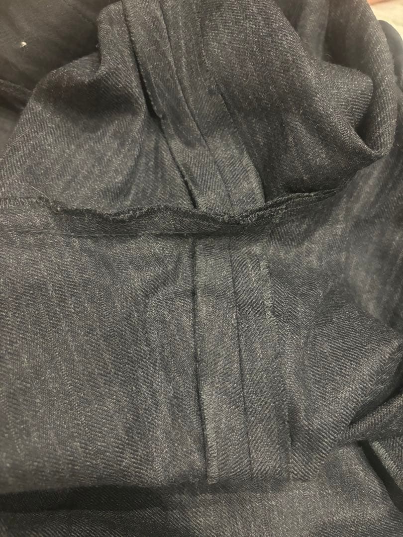 CELINE シャドウストライプスケートパンツ ウールスラックスパンツ