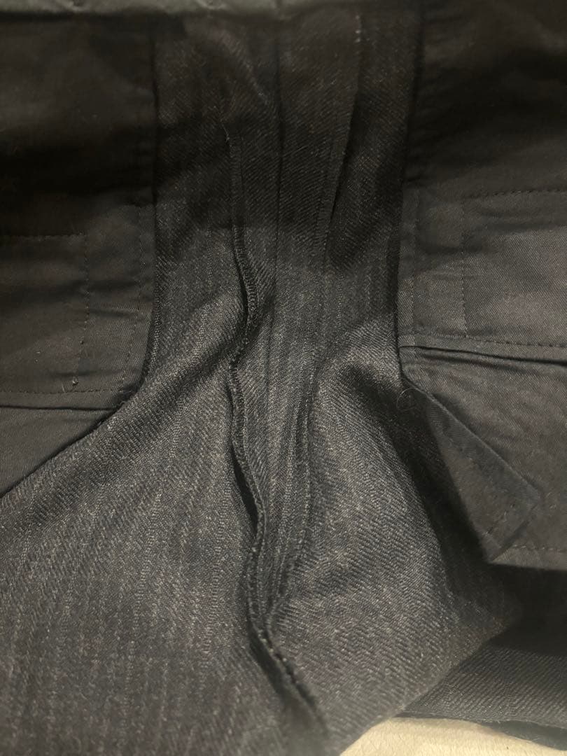 CELINE シャドウストライプスケートパンツ ウールスラックスパンツ