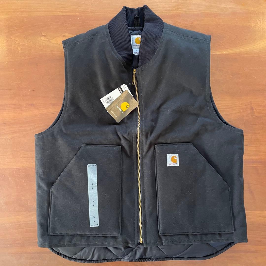 ★CARHATT ダックベスト V01 BLK Lサイズ★黒★デッドストック★