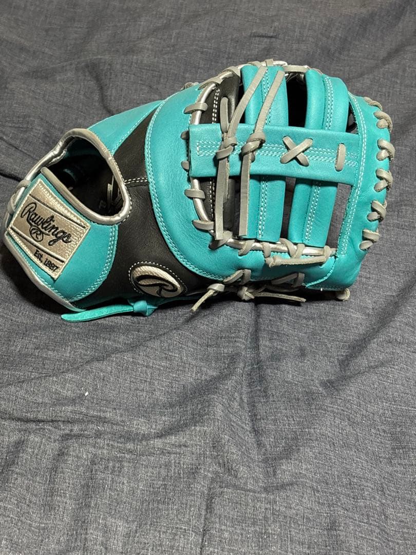 Rawlings ローリングス 軟式ファーストミット ブラックMグリーン 右投用