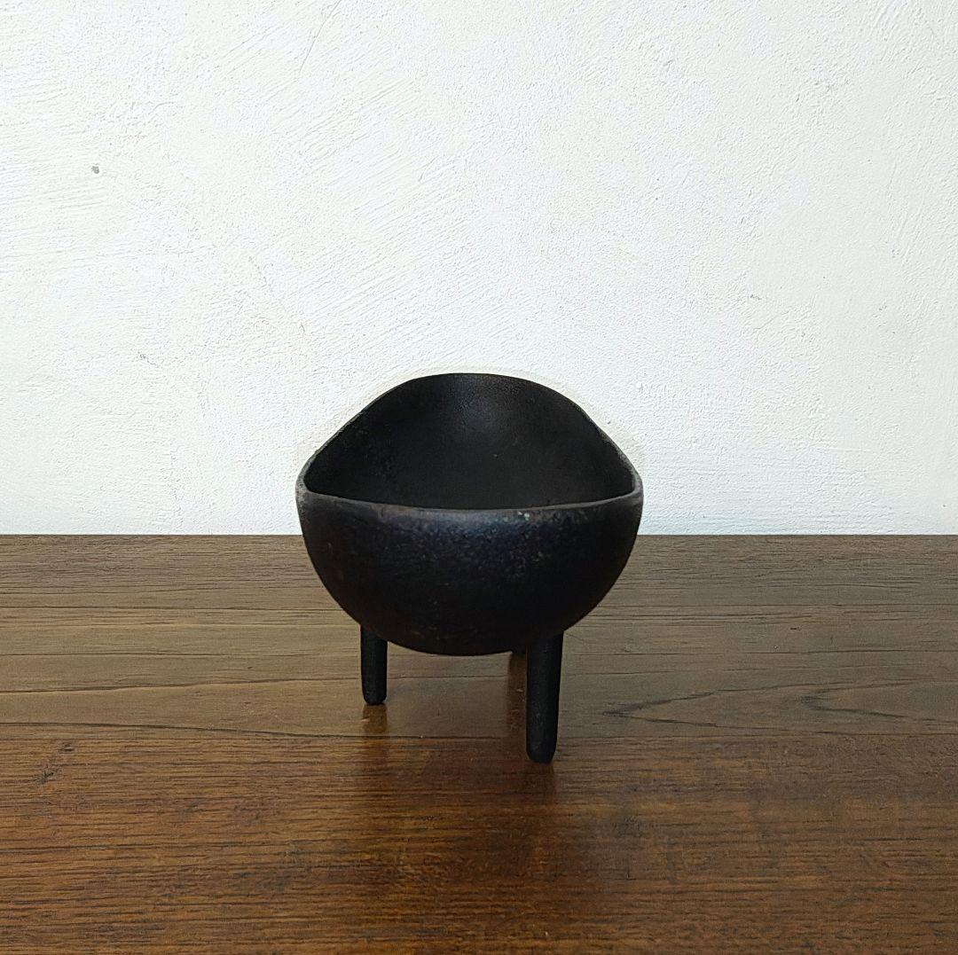 【mid century design】南部鉄器 花器 水盤 三ツ足