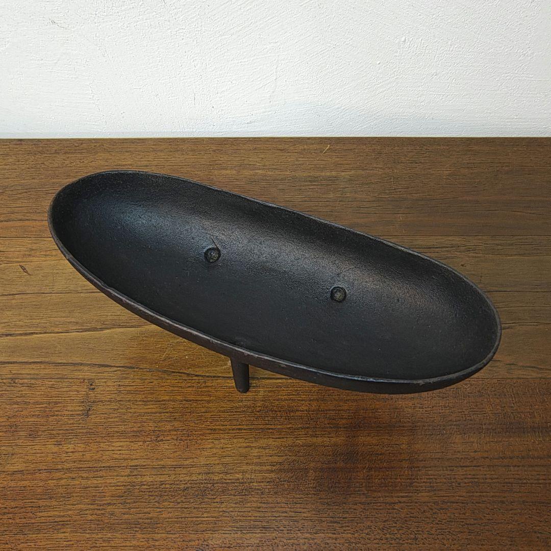 【mid century design】南部鉄器 花器 水盤 三ツ足