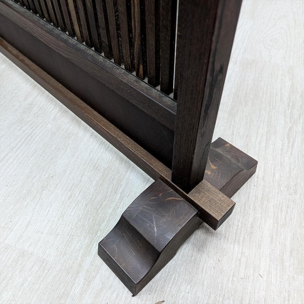 美品　飛騨産業　キツツキ　格子　衝立　パーティション　間仕切り　つい立　目隠し