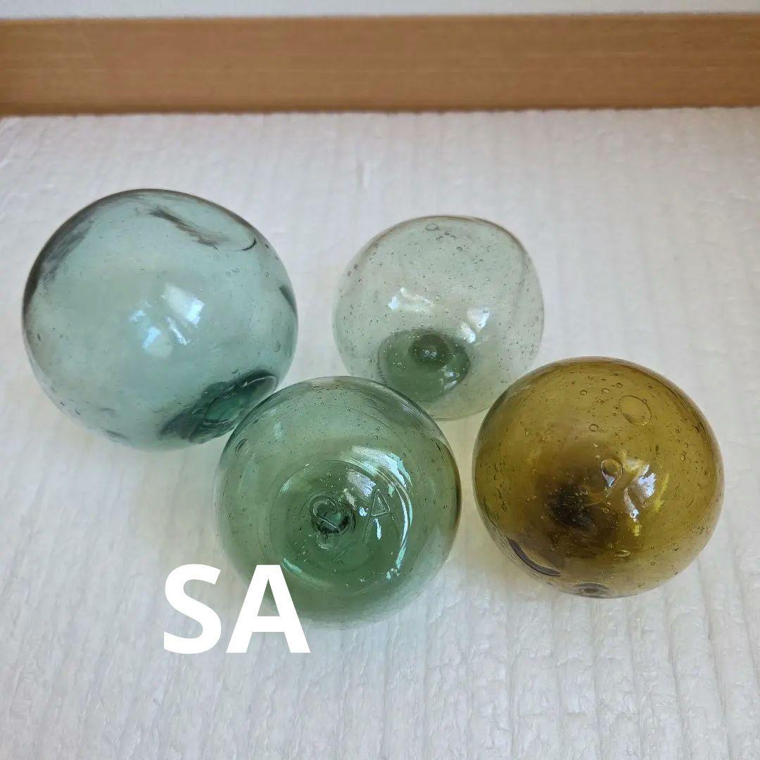 ガラス浮き玉 ガラス玉 ゆがみ２ ☆缶茶１ SA