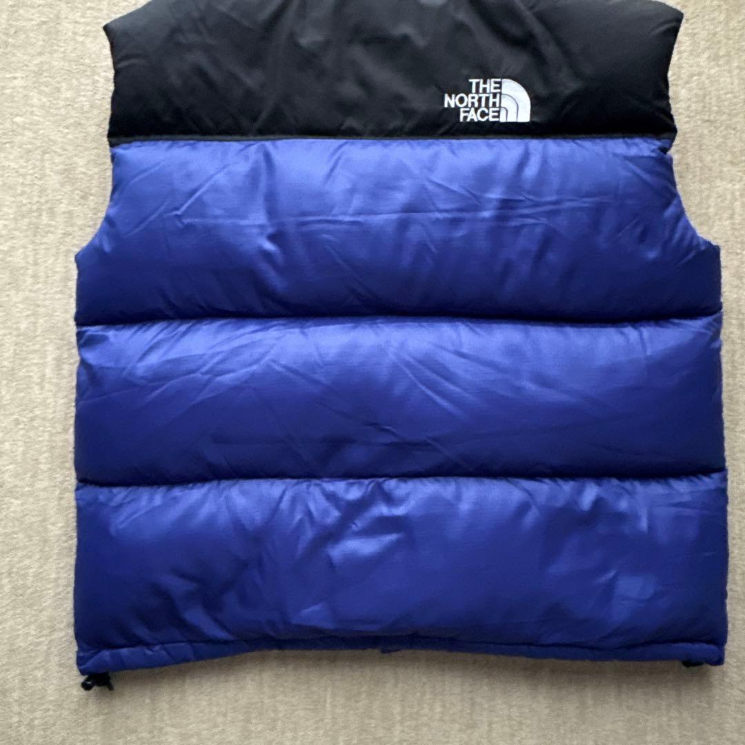 真*紀様 THE NORTH FACE ヌプシベスト ダウンベスト L 青黒 バ