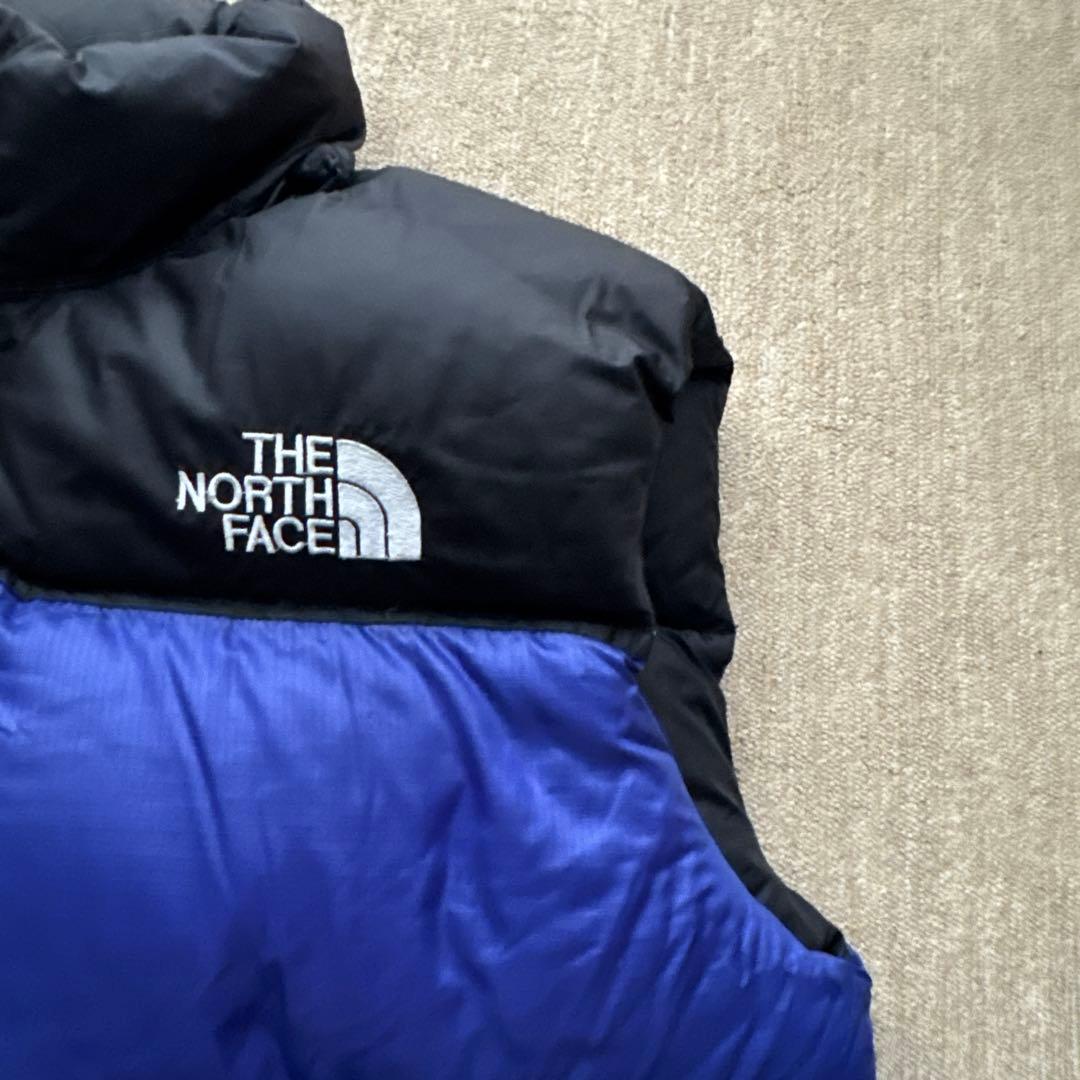 真*紀様 THE NORTH FACE ヌプシベスト ダウンベスト L 青黒 バ