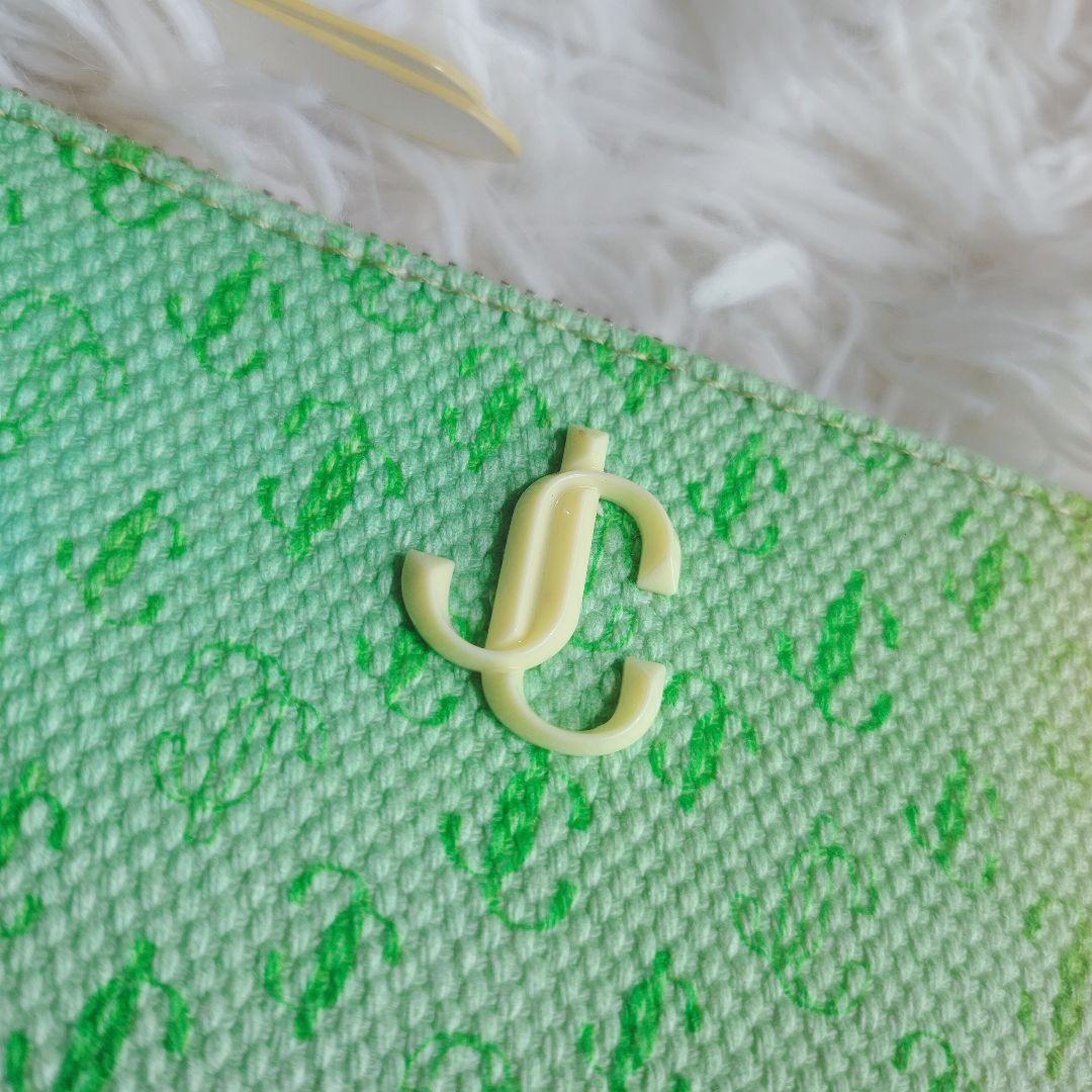 ■未使用級■ジミーチュウ クラッチバッグ ポーチ グラデーション JC ロゴ