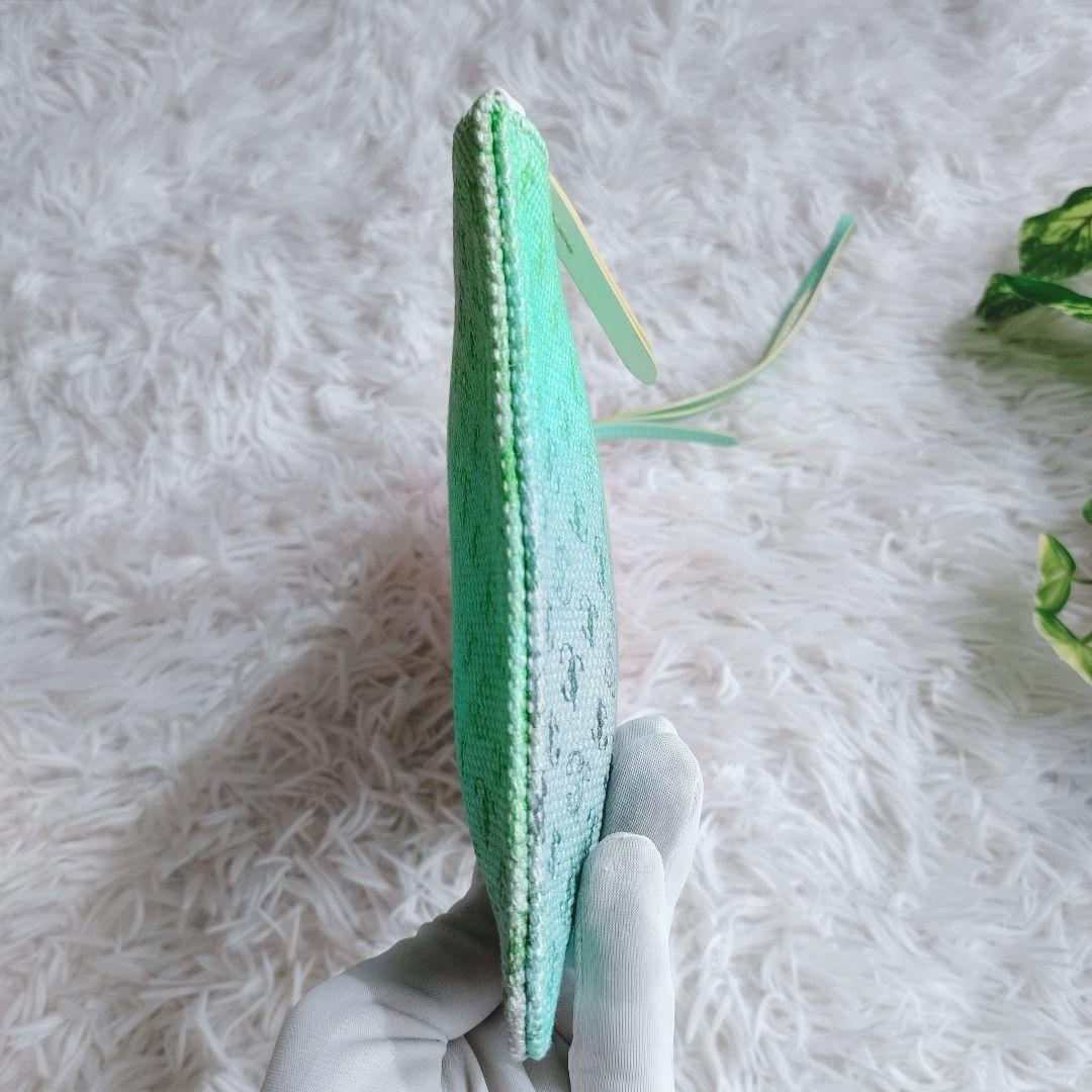 ■未使用級■ジミーチュウ クラッチバッグ ポーチ グラデーション JC ロゴ