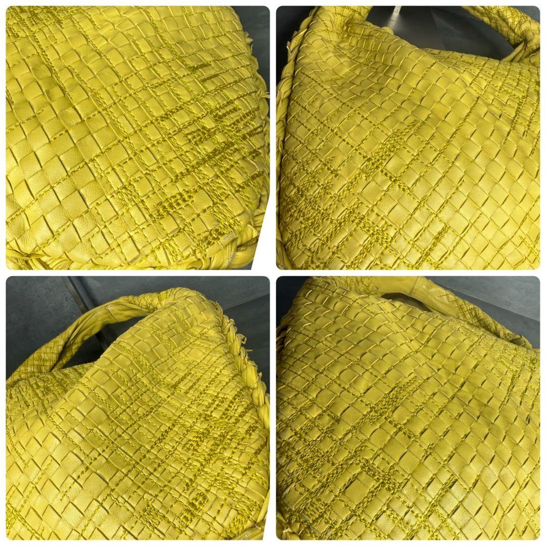 【激レア】BOTTEGA VENETA ホーボー ワンショルダー 刺繍 イエロー