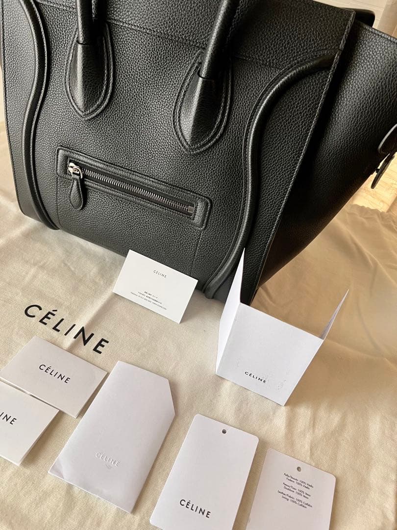 美品　セリーヌ　ラゲージバッグ　ブラック　ビジネス