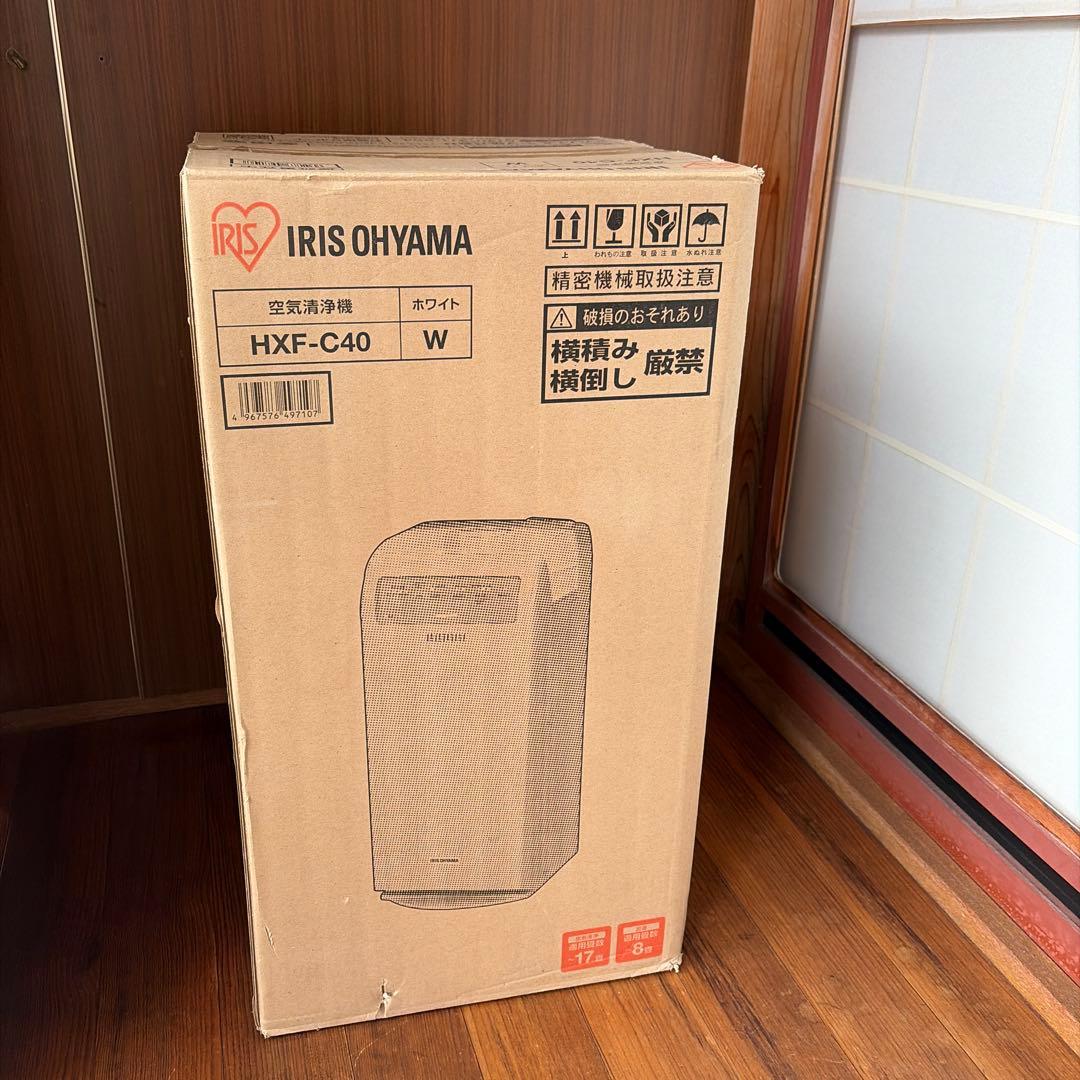 空気清浄機　加湿器17畳 HXF-C40-W ホワイトアイリスオーヤマ