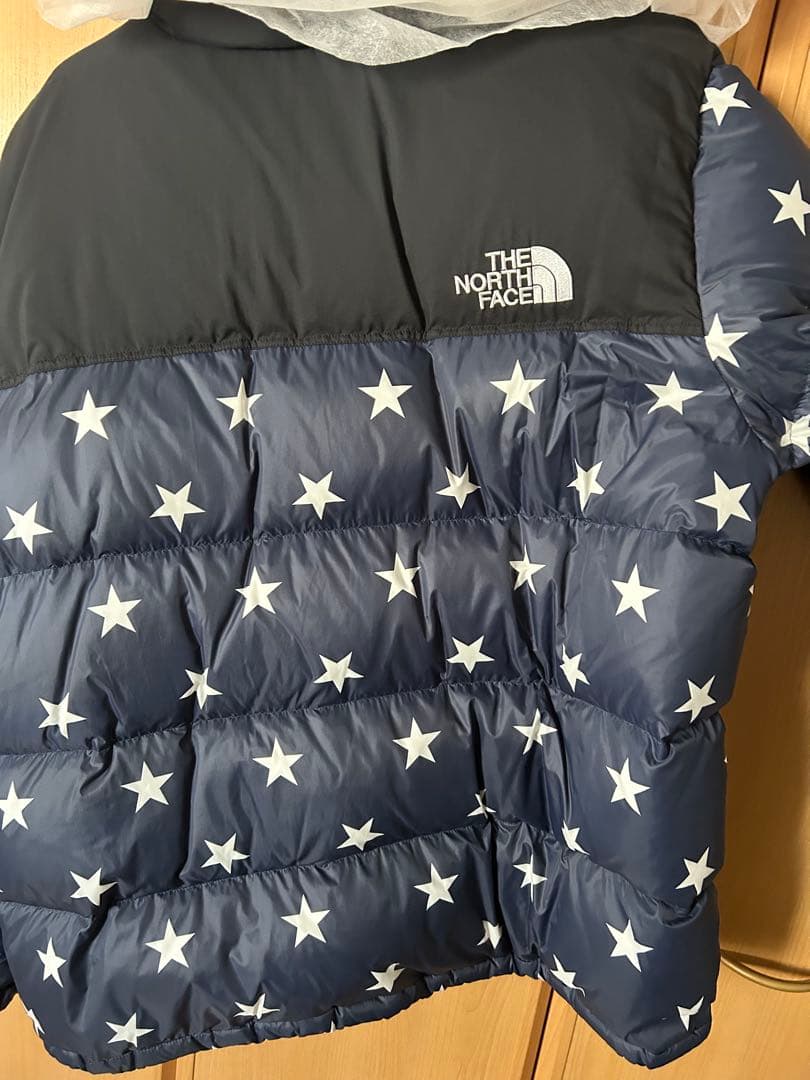 THE NORTH FACE ダウンジャケット 星柄 ネイビー