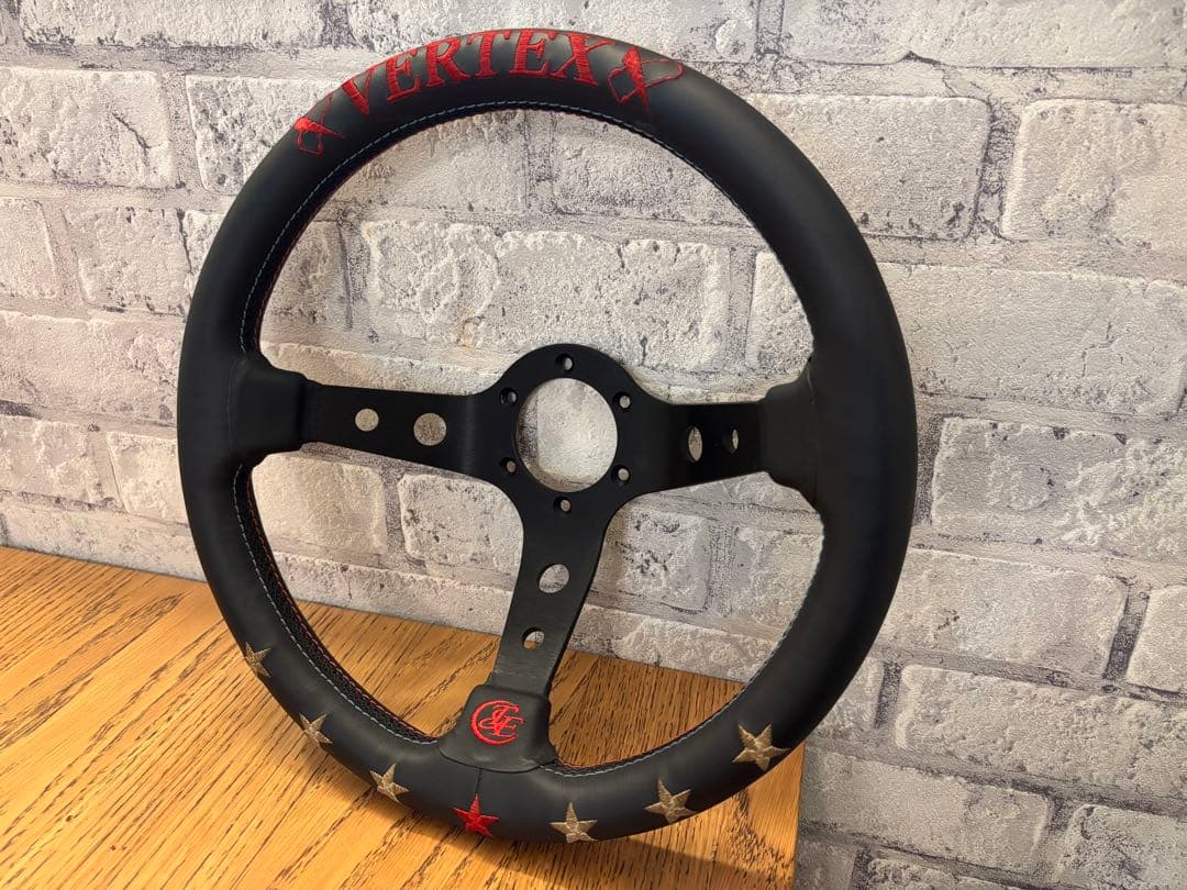 VERTEX ステアリングホイール ブラック　セブンスター