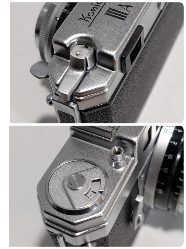 【完動品】KONICA ⅢA 48mm F/2 レンジファインダーフィルムカメラ