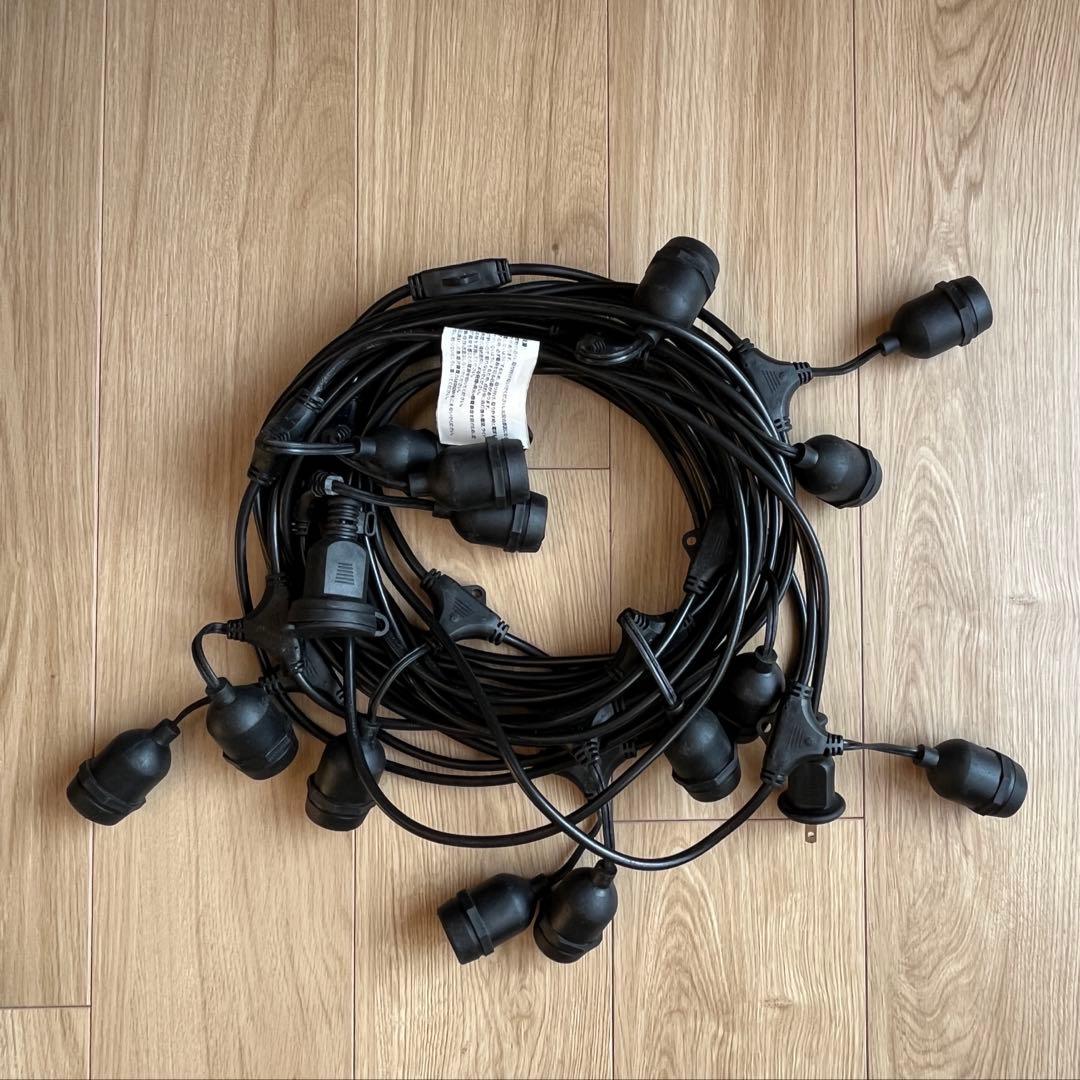 エジソン電球150球&ストリングライトまとめ売り（防雨型）