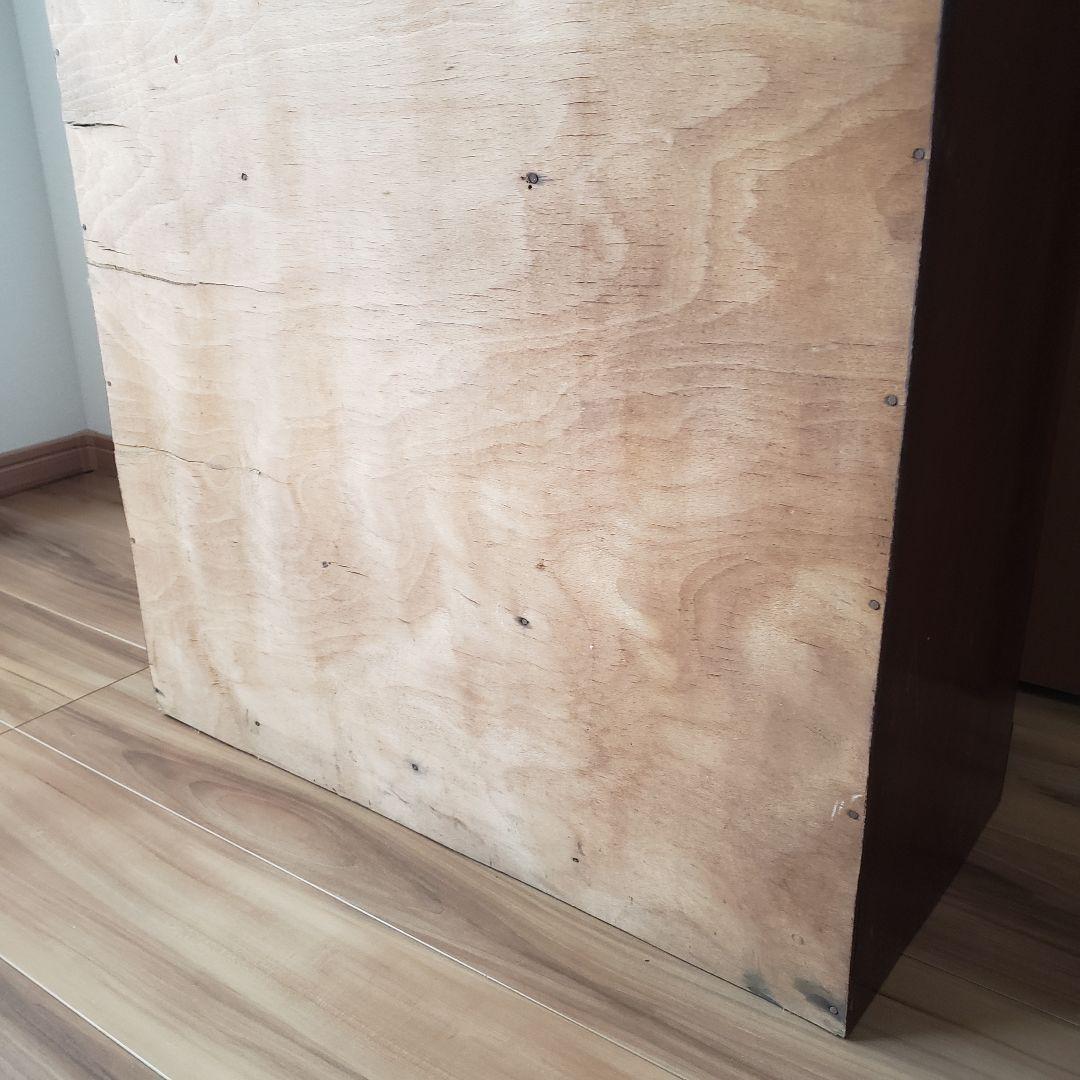 古い木製　ゆらゆらガラス　本棚　食器棚　収納棚　水屋箪笥　古家具