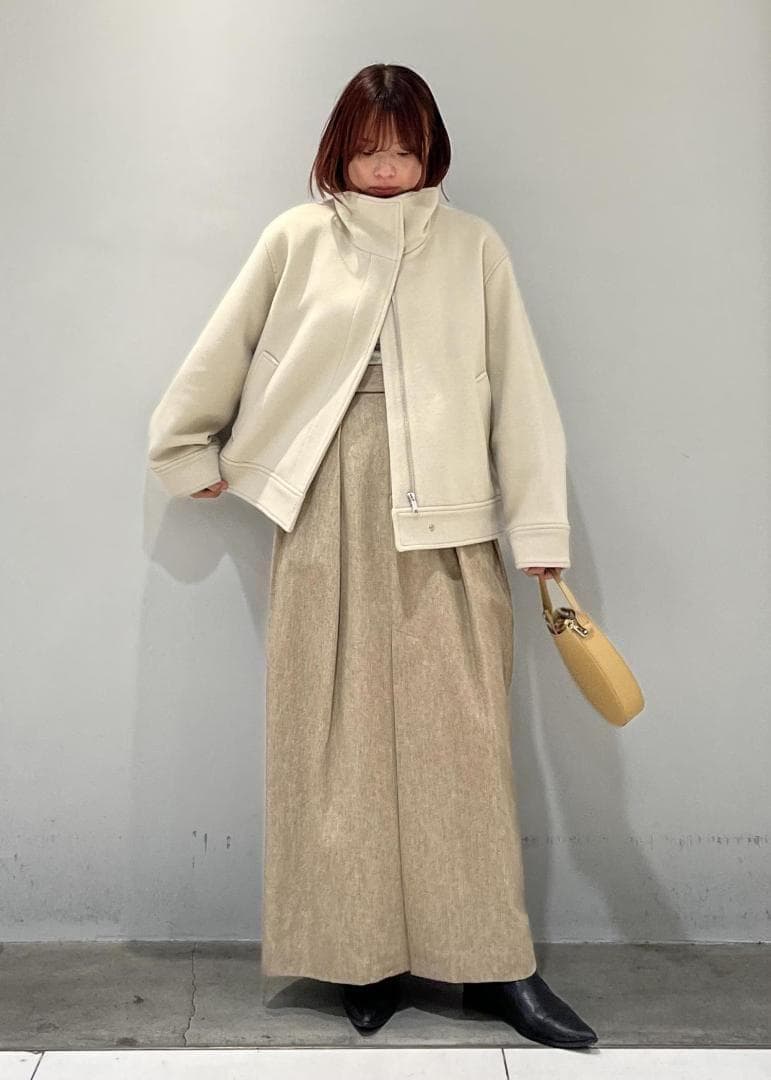 完売品 ADAM ET ROPE FEMME Super120'sウールブルゾン