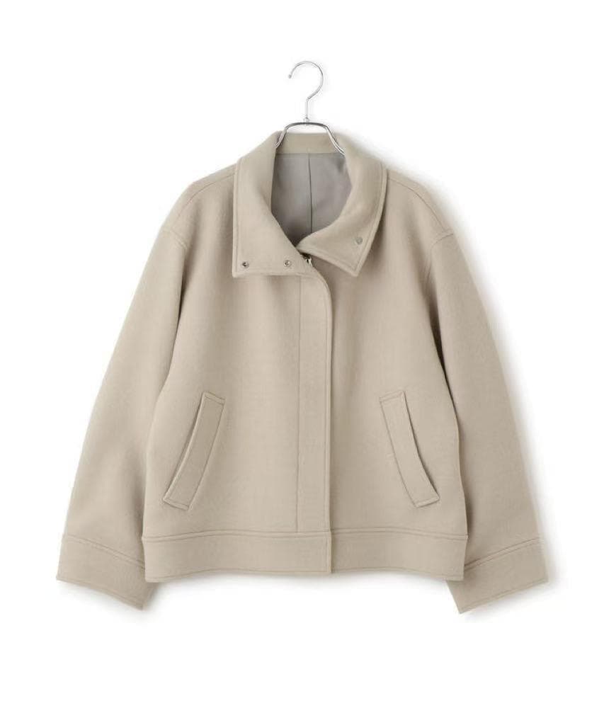 完売品 ADAM ET ROPE FEMME Super120'sウールブルゾン