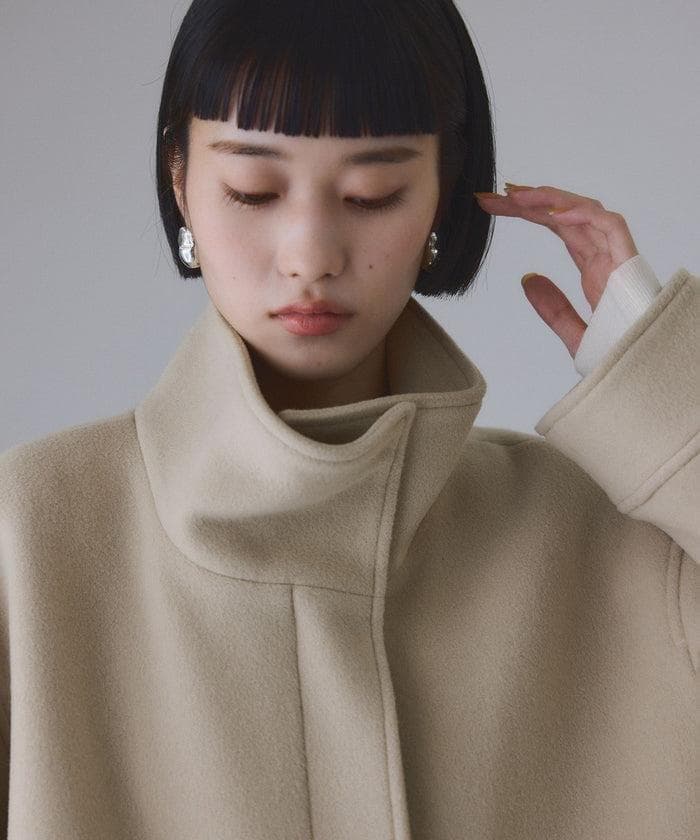 完売品 ADAM ET ROPE FEMME Super120'sウールブルゾン