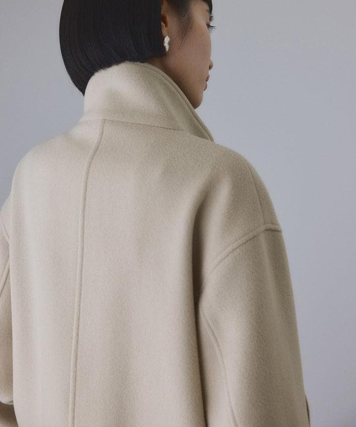 完売品 ADAM ET ROPE FEMME Super120'sウールブルゾン