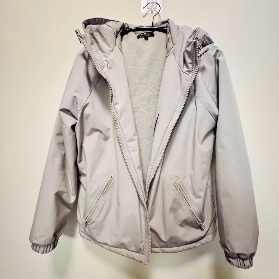 A.P.C. フード付きジャケット グレー アウター XXS