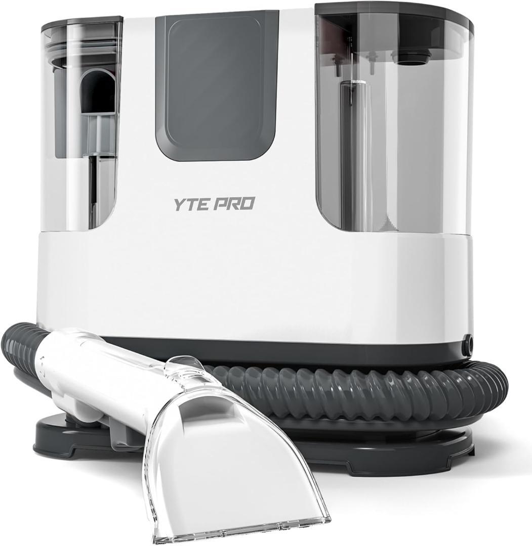 カーペットクリーナー 新登場 400W 12KPA 強力吸引 60℃お湯