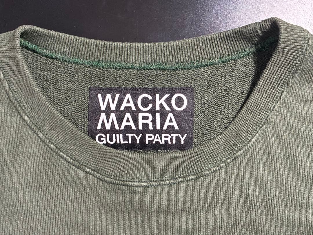 美品 ワコマリア HEAVY WEIGHT クルーネック スエット 刺繍