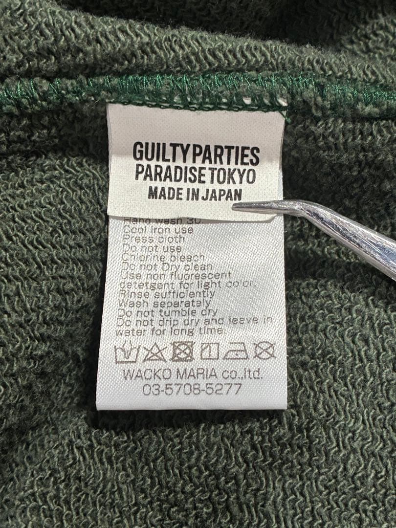 美品 ワコマリア HEAVY WEIGHT クルーネック スエット 刺繍