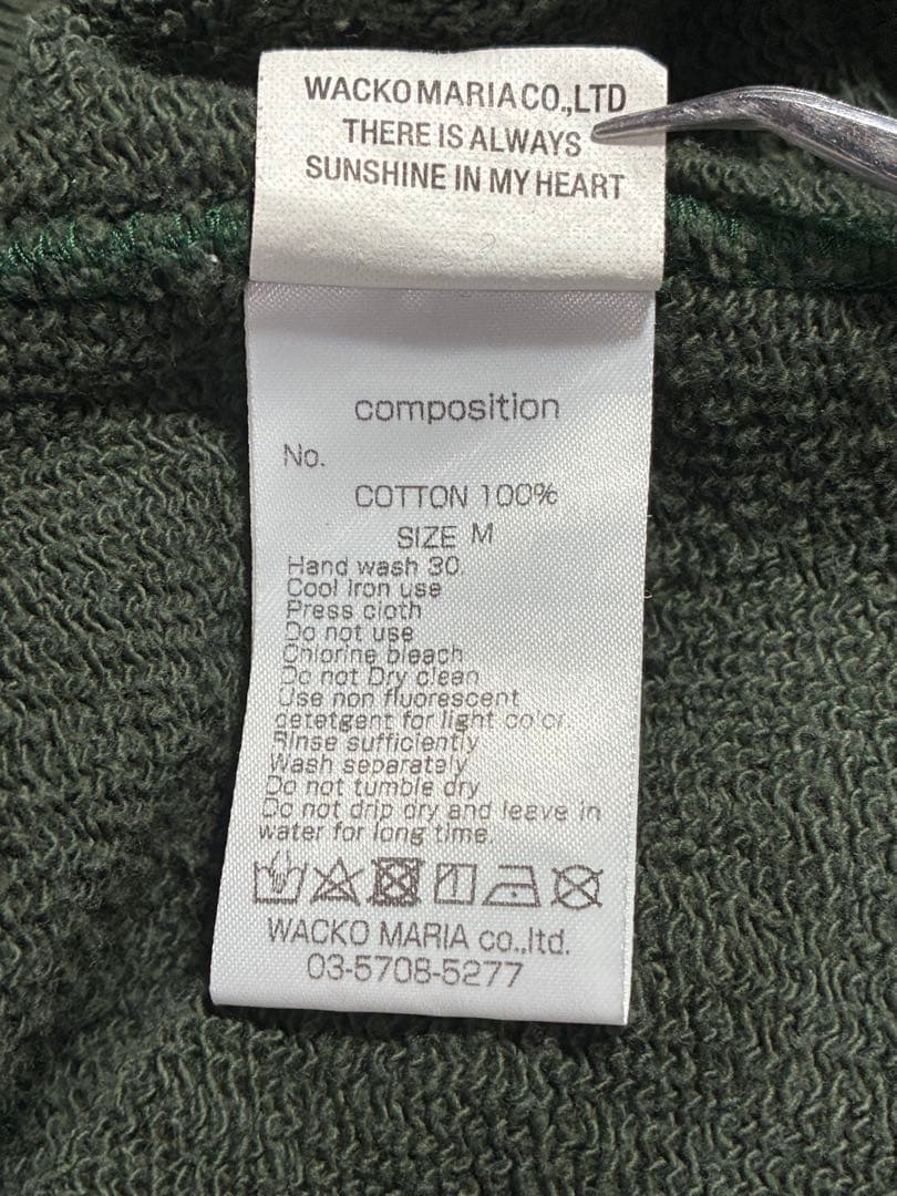 美品 ワコマリア HEAVY WEIGHT クルーネック スエット 刺繍