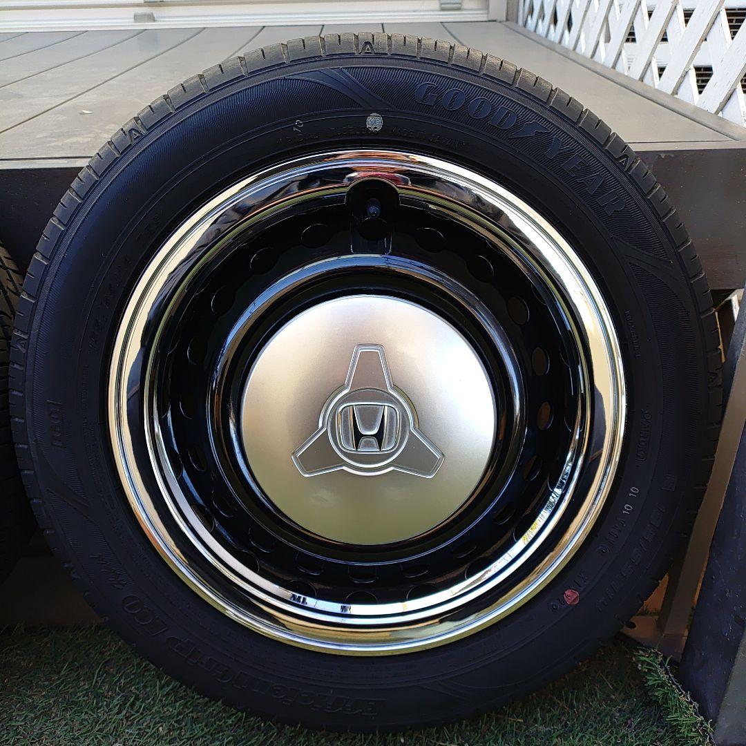 N-BOXスラッシュHonda14インチスチールホイールタイヤ2本セット①番