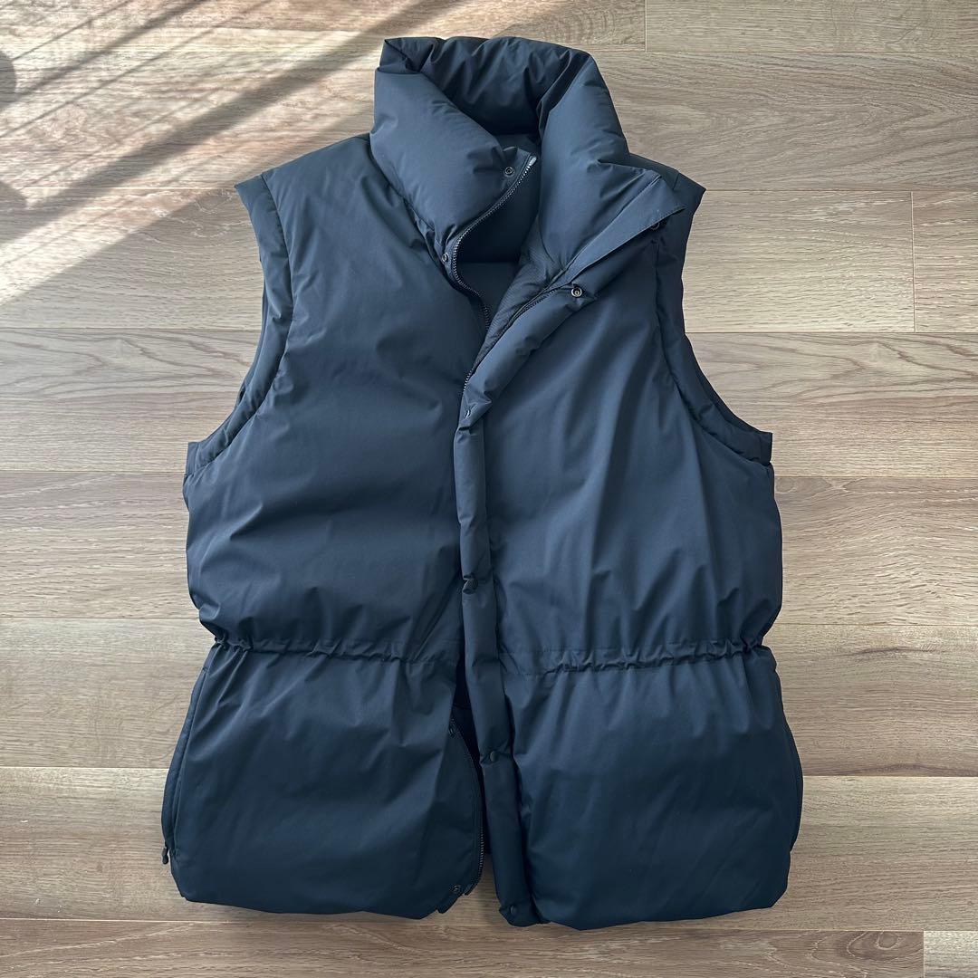 ＜H＞NYLON DOWN VEST/ダウンベスト M ブラック