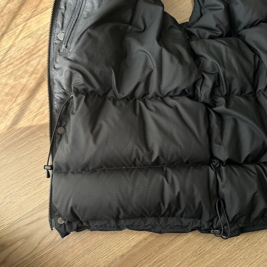 ＜H＞NYLON DOWN VEST/ダウンベスト M ブラック